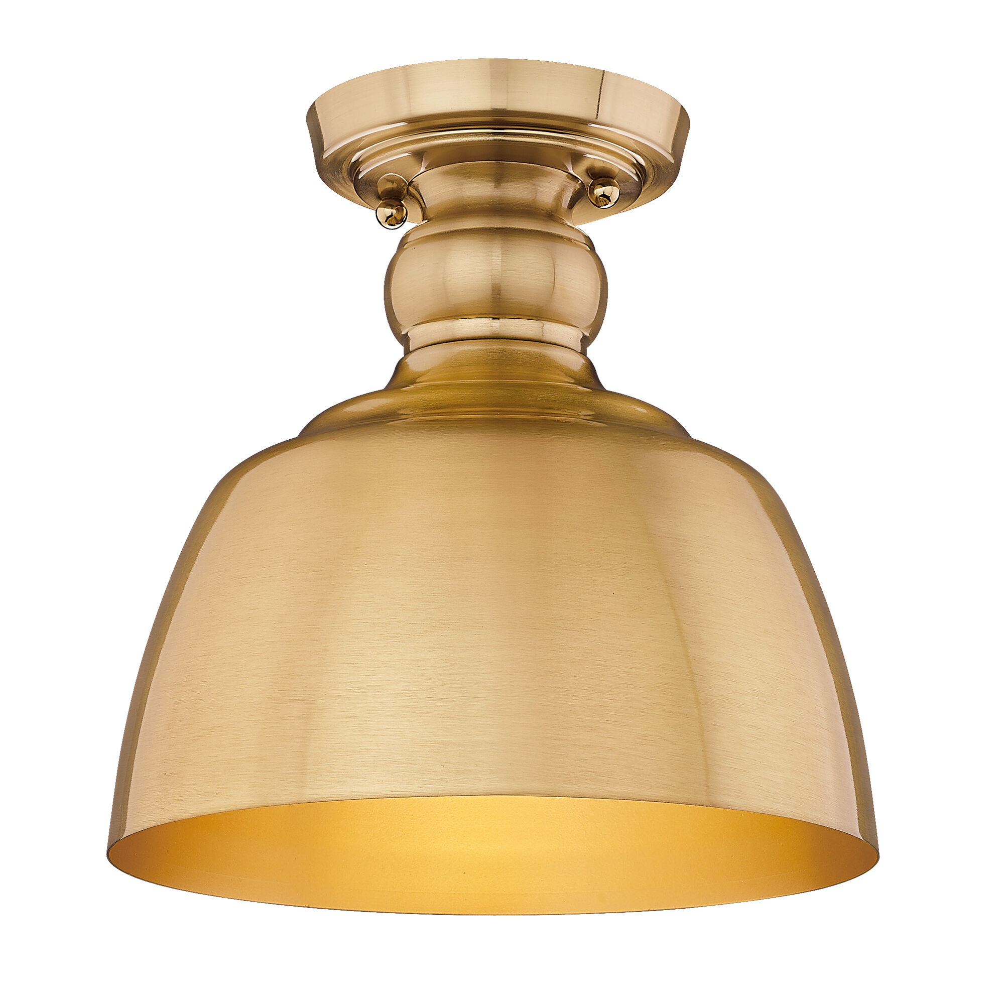 Brushed gold flush mount light outlet